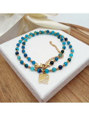 Naszyjnik / choker - Błękitna Aura