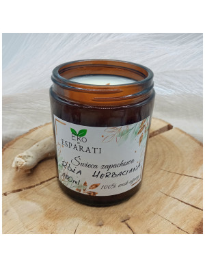 Świeca sojowa / Róża Herbaciana 180 ml